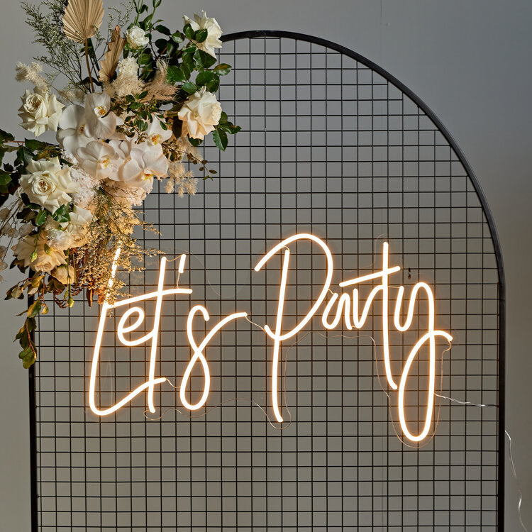 Let's Party Neon Sign