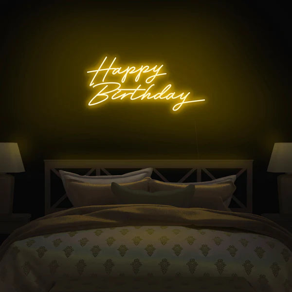 Happy Birthday Neon Sign