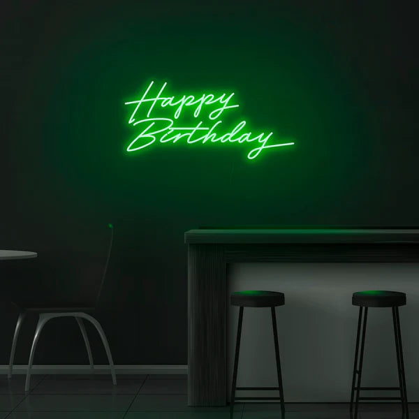 Happy Birthday Neon Sign