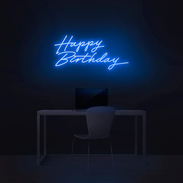 Happy Birthday Neon Sign
