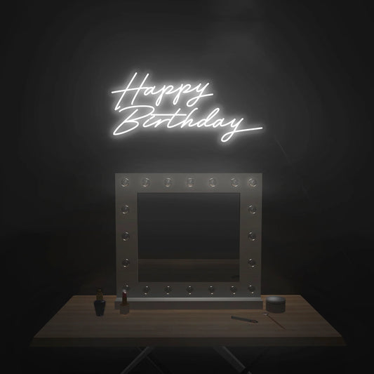 Happy Birthday Neon Sign