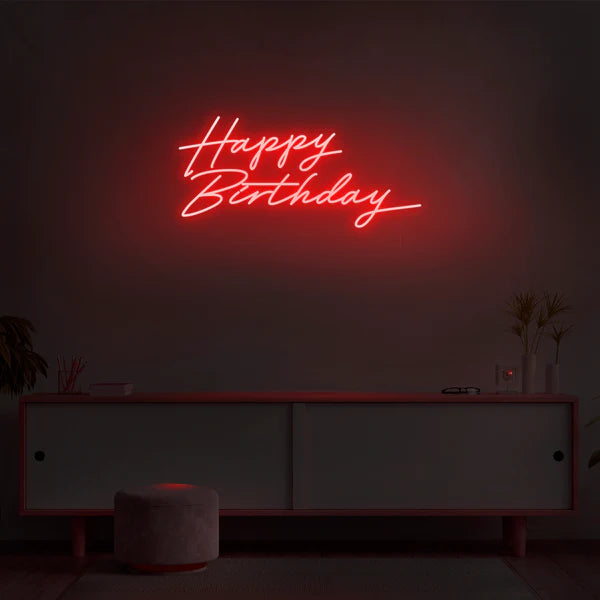 Happy Birthday Neon Sign