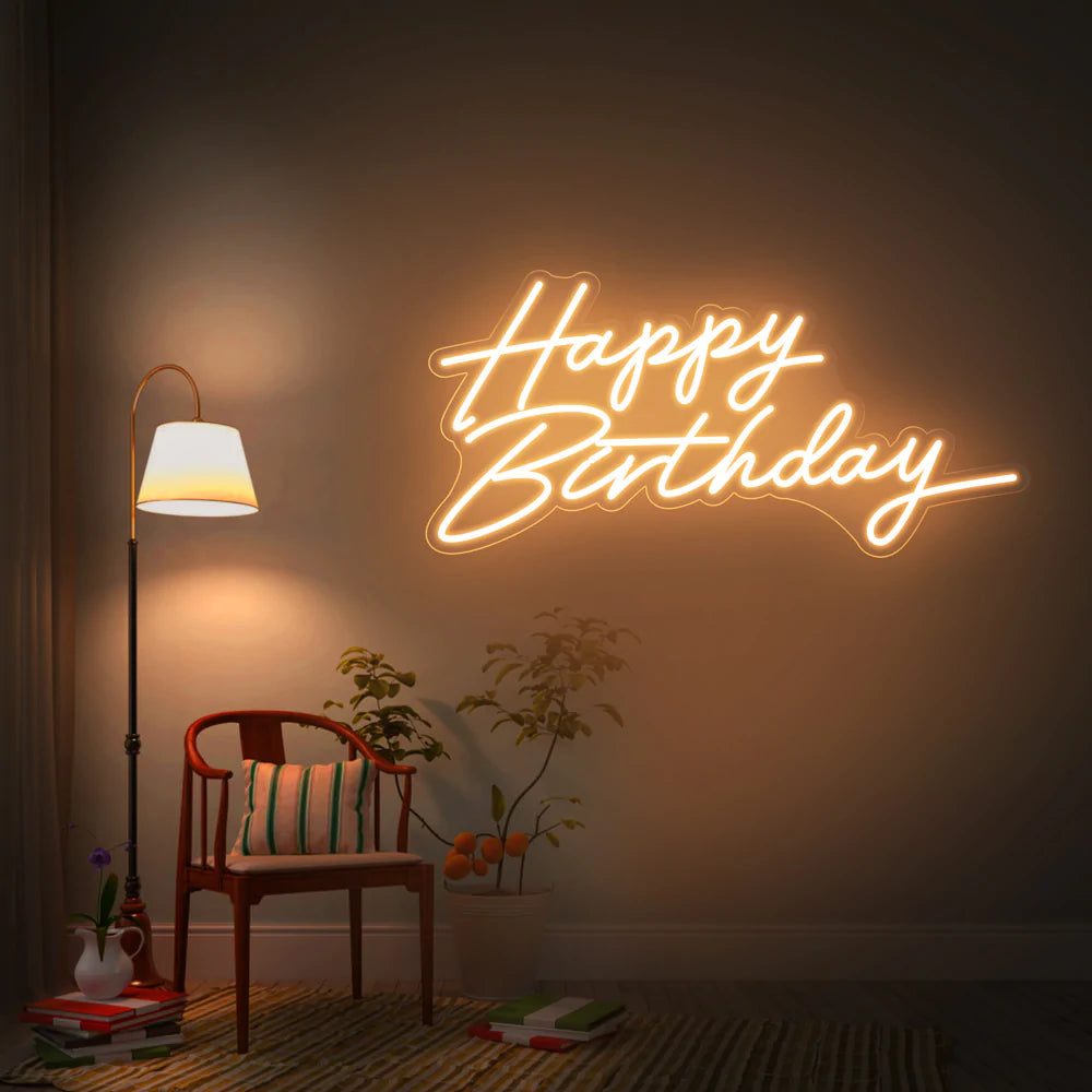 Happy Birthday Neon Sign