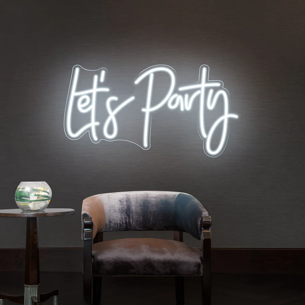 Let's Party Neon Sign