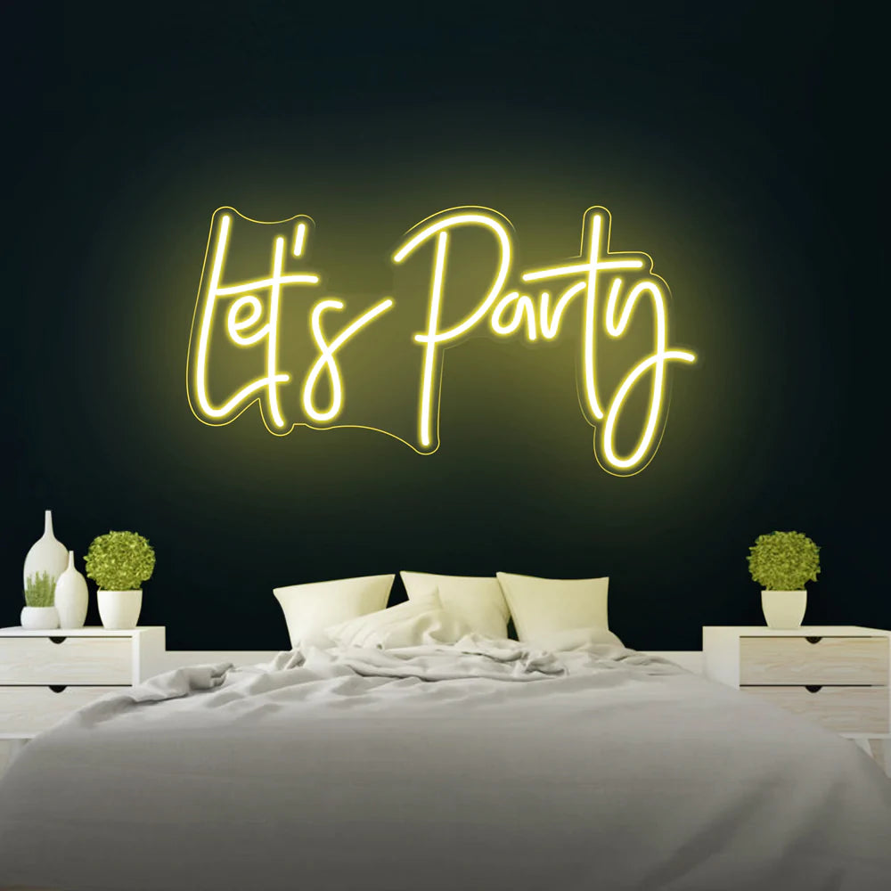 Let's Party Neon Sign