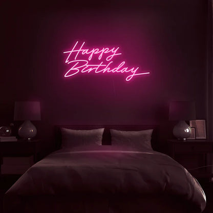 Happy Birthday Neon Sign