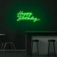 Happy Birthday Neon Sign