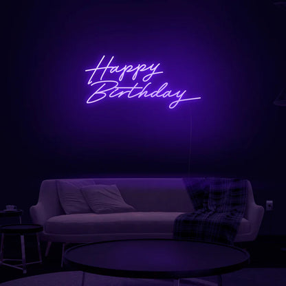 Happy Birthday Neon Sign